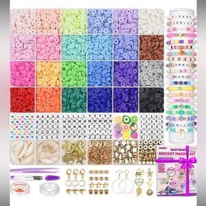 Clay Beads Bracelet Making Set